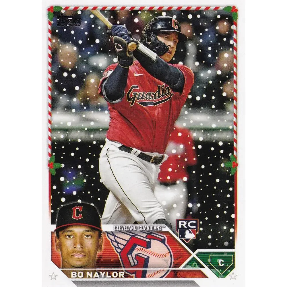 2023 Topps Holiday Bo Naylor RC H145 Cleveland Guardians